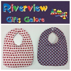 Reversible Bib - Elephants Reversible Bib - Elephants